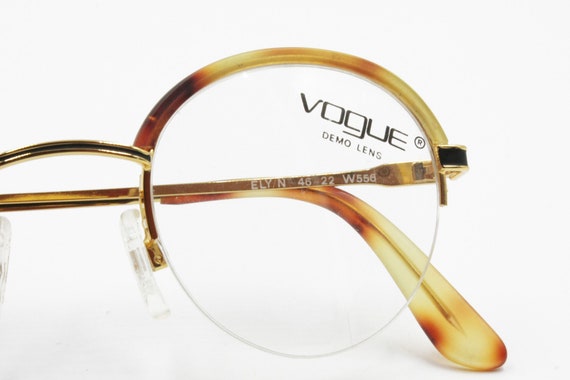 VOGUE mod. ELY/N Full round eyeglass frame with b… - image 5