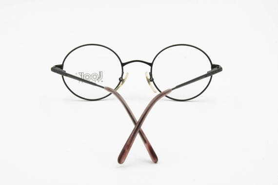 Look occhiali vintage black eyeglass frame round … - image 5