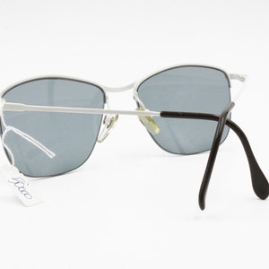 Luxottica White Aviator Sunglasses Half Rimmed Wired Golden - Etsy