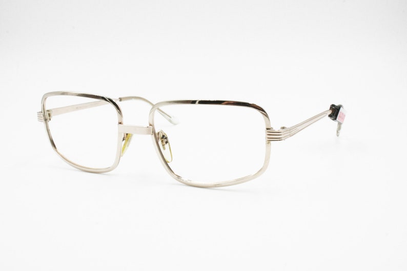 Authentic 1950s Metalflex 12K Golden Plated Squared Eyeglass Frame ...