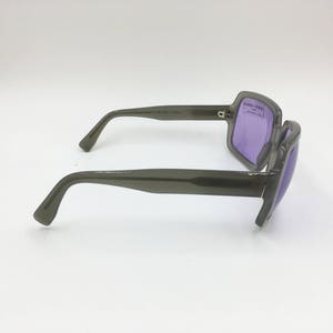 Giorgio Armani 2512 311 squared sunglasses Gray with Violet lenses, Deadstock spectacles New Old Stock image 5