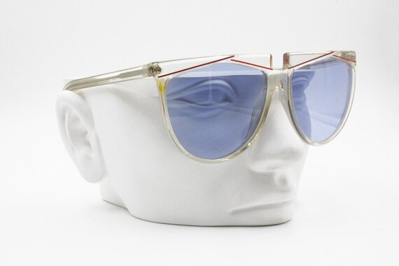 Gianni Versace Vintage New Sunglasses pale azure … - image 3