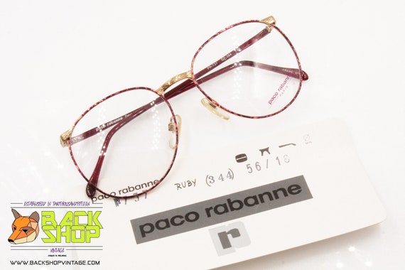 PACO RABANNE Paris round oversize frame, ruby chan