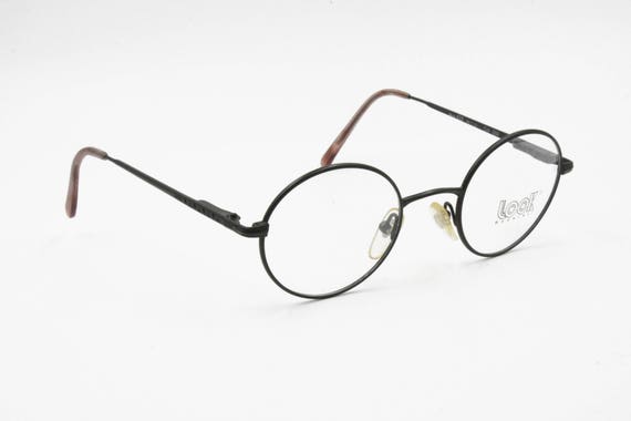 Look occhiali vintage black eyeglass frame round … - image 3