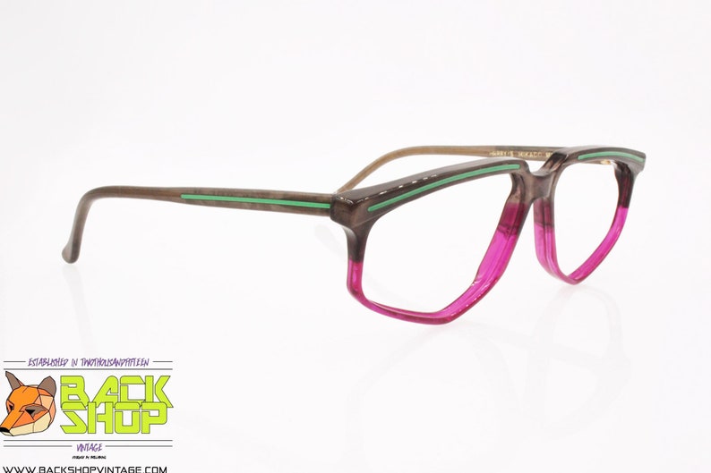 Vintage sunglasses frame 03-709 0017 HARRY/'S MIKADO mod bicolored crazy pop shape New Old Stock 1980s