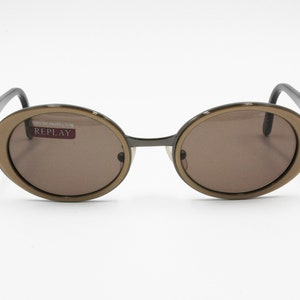 Replay Gray Acetate Sunglasses