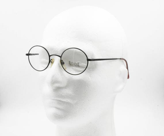 Look occhiali vintage black eyeglass frame round … - image 8