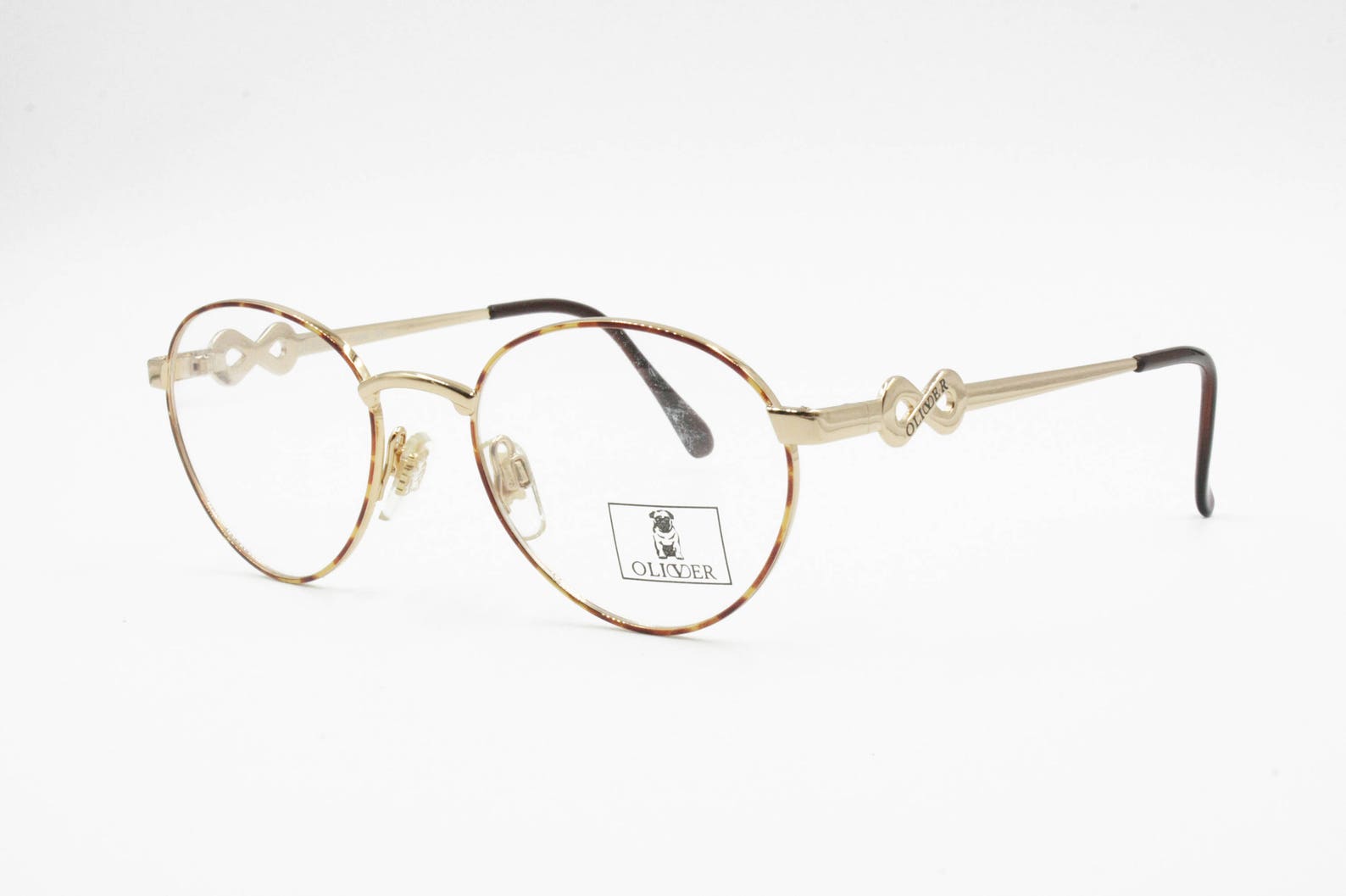 Oliver by Valentino Vintage Eyeglasses Round Pantos Dappled - Etsy