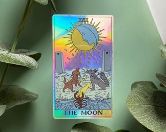 Tarot Hand' Sticker by holykrak  Tarot cards art, The moon tarot card,  Tarot