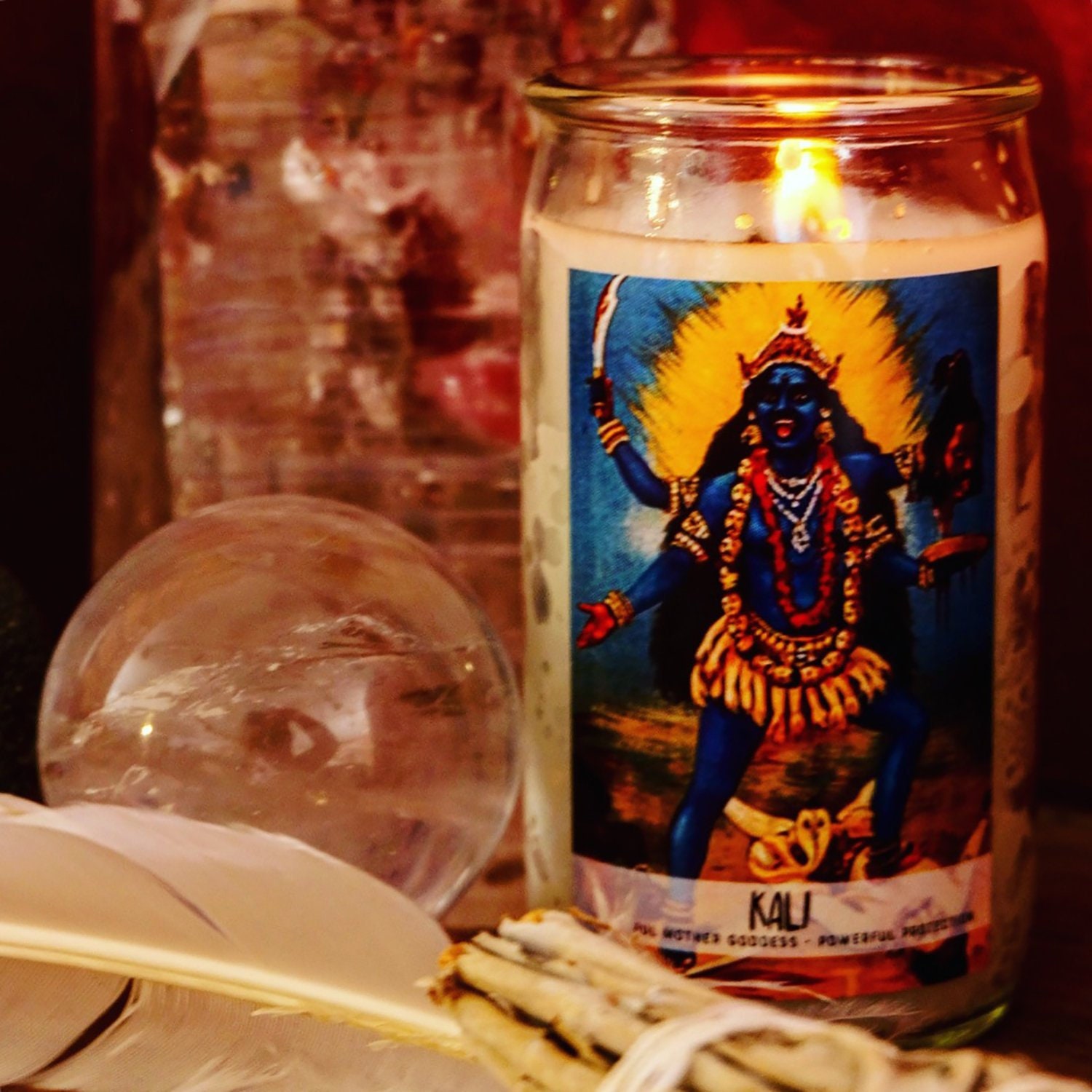 Kali Dressed Intention Candle | Wrathful Mother Goddess + Powerful Pr…