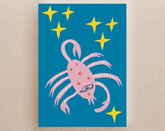 Celestial Scorpion Greeting Card