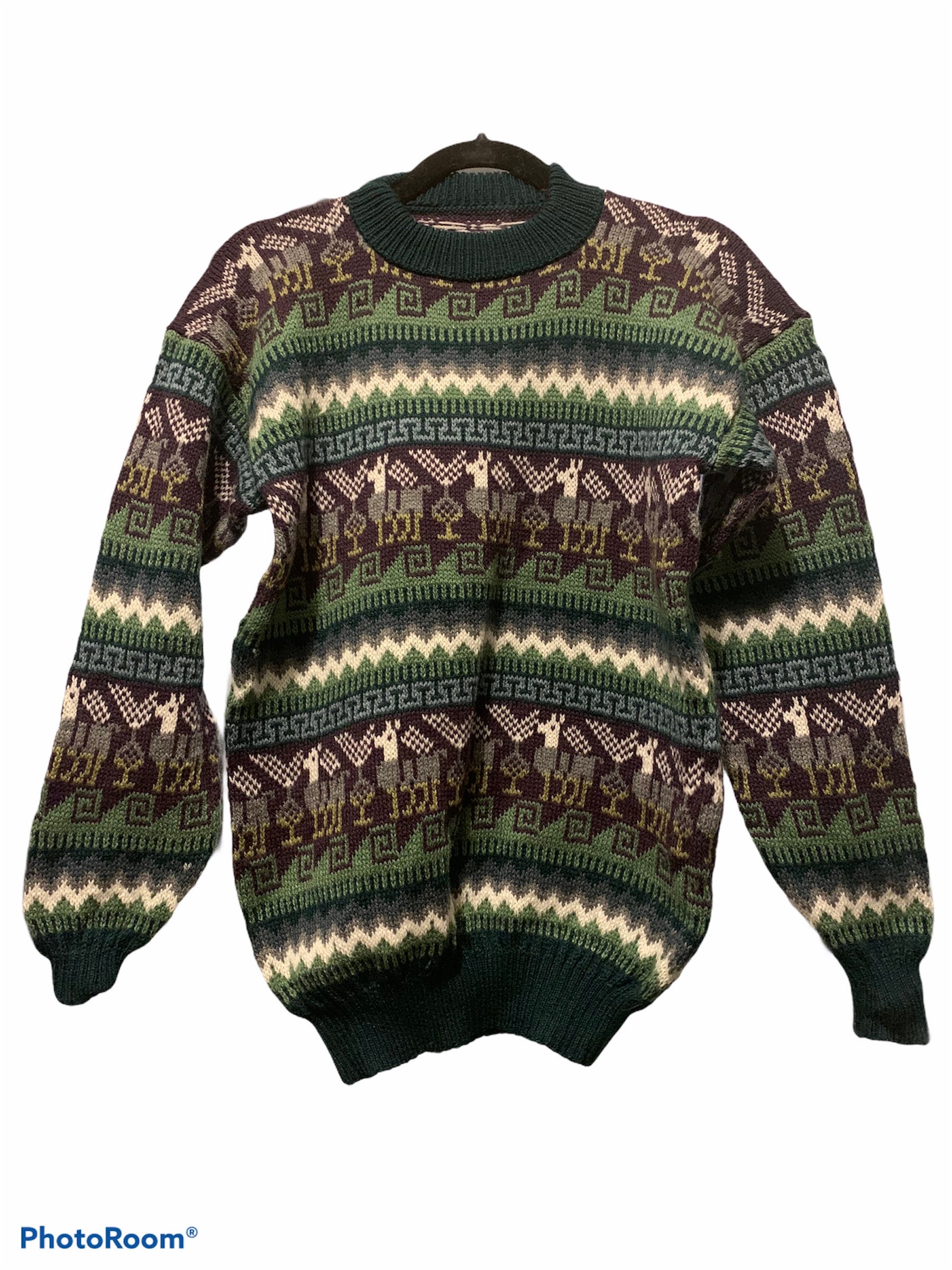Alpaca Prints Sweater. Alpaca Wool - Etsy Alpaca Prints Sweater. Alpaca Wool - Etsy