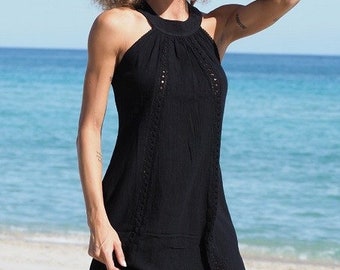 Round Neck Dress/ organic cotton