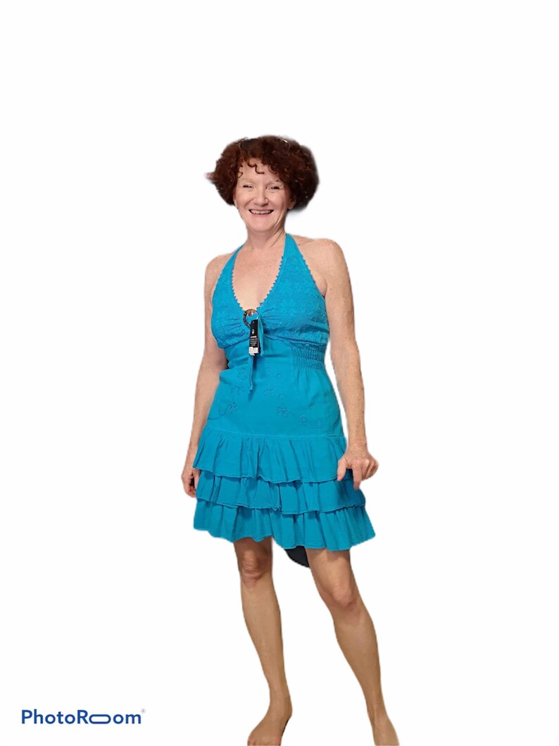 Blue coconut mini dress image 1