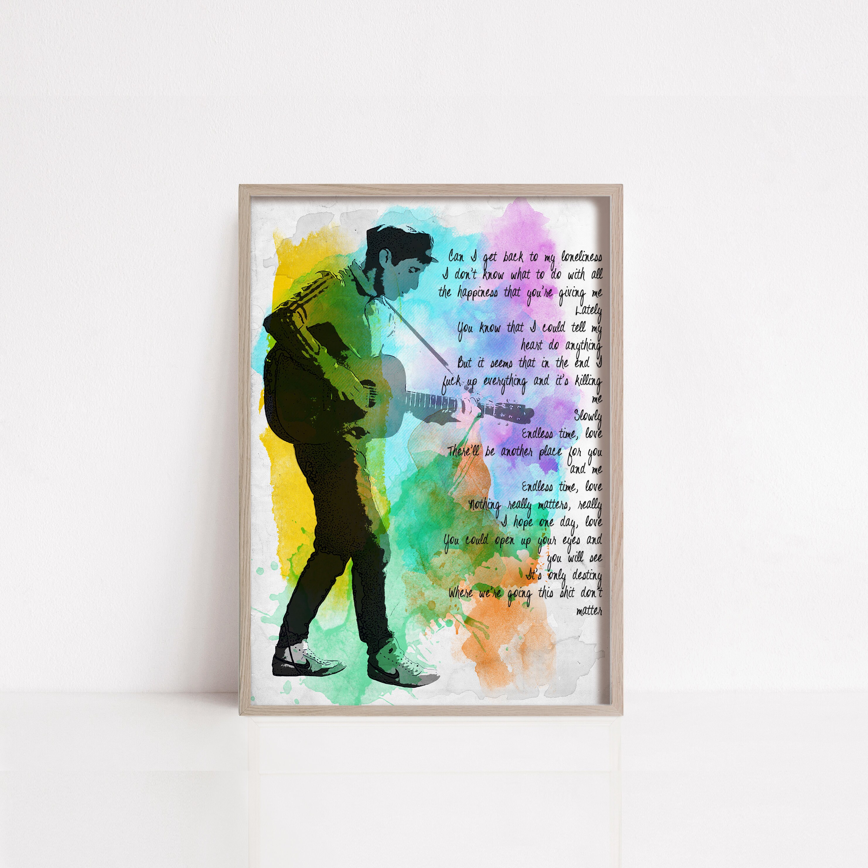 Gerry Cinnamon Where We Re Going Lyrics Watercolour Print Etsy