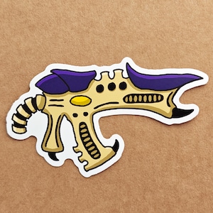 Tyranid Fleshborer-sticker, Warhammer 40K, 40000, Hive Mind, Nids, gestanste vinylsticker voor laptop
