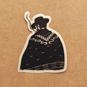Adesivo O Homem Sem Nome, Adesivo Clint Eastwood, O Bom, O Mau e o Feio, Spaghetti Western, Adesivo de Vinil Recortado para Laptop