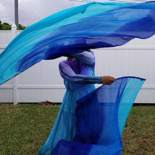 Beautiful Silk Flexible Worship Flag Set Etsy