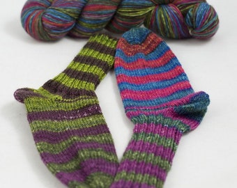 GP:279EUR/kg Lion Socks - Merino sock wool 100 g "Flower bed self-striping"