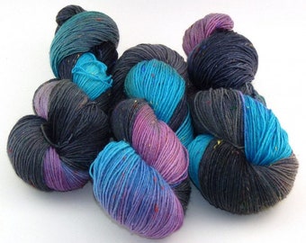 GP:159EUR/kg Sockenwolle Tweed, "Nova" (Atelier Zitron), handgefärbt