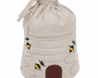 Knitted handbag "Hive Bee"