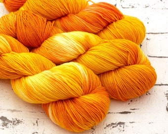 GP:239EUR/kg Kuschelsockenwolle Hightwist "Sunrise Orange" (Atelier Zitron)