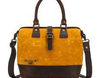 DELLA Q Satchel - mustard yellow