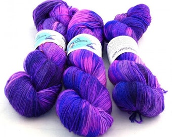 GP:239EUR/kg Alpaca Sock - "Plum", hand-dyed sock yarn