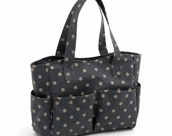 Borsa a maglia "Carcoal Polka Dots"