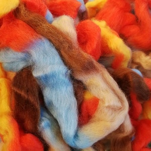 GP:119EUR/kg Space Merino combed top &quot;Autumn&quot;, combed top, staple fiber