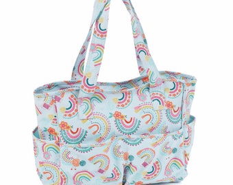 Knitted handbag "Rainbow"