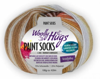 GP: 189EUR/kg Paint Socks by Woolly Hugs Fb. 202