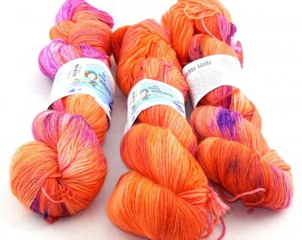 GP:239EUR/kg Alpaca Sock - "Catnut", hand-dyed sock yarn