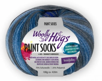 GP: 189EUR/kg Paint Socks by Woolly Hugs Fb. 201