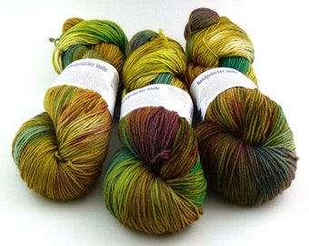 GP:206EUR/kg cuddly sock yarn Hightwist, 6-ply 150g "Mossboots" (Atelier Zitron)