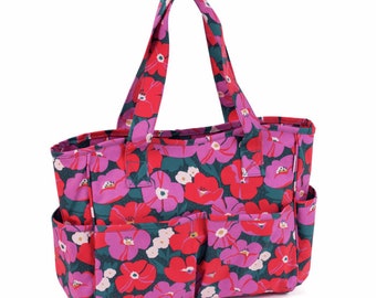 Knitted handbag "Floral"