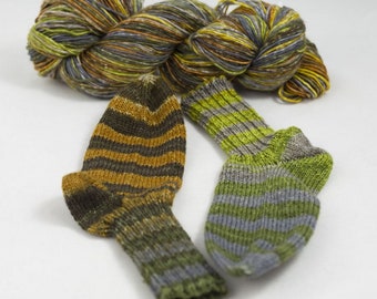 GP:279EUR/kg Lion Socks - Merino sock wool 100 g "Indian Summer self-striping"