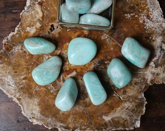 Set of 3 Amazonite Polished Stones