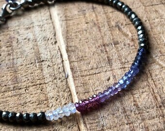 Ombré Gemstone Bracelet ~ Crystal Healing Bracelet
