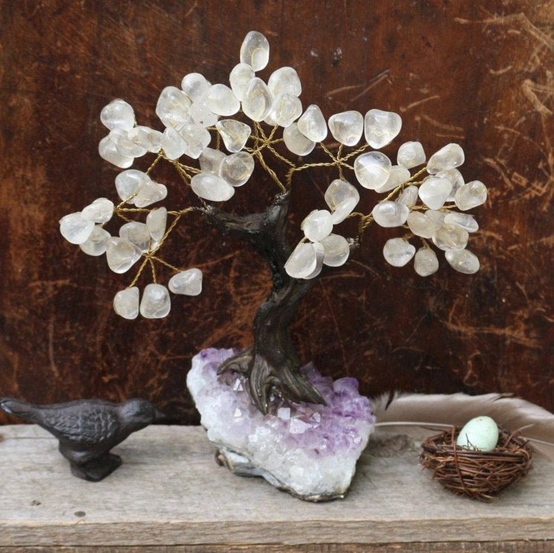 Medium Crystal Bonsai Tree / Crystal Tree of Life / Crystal Etsy