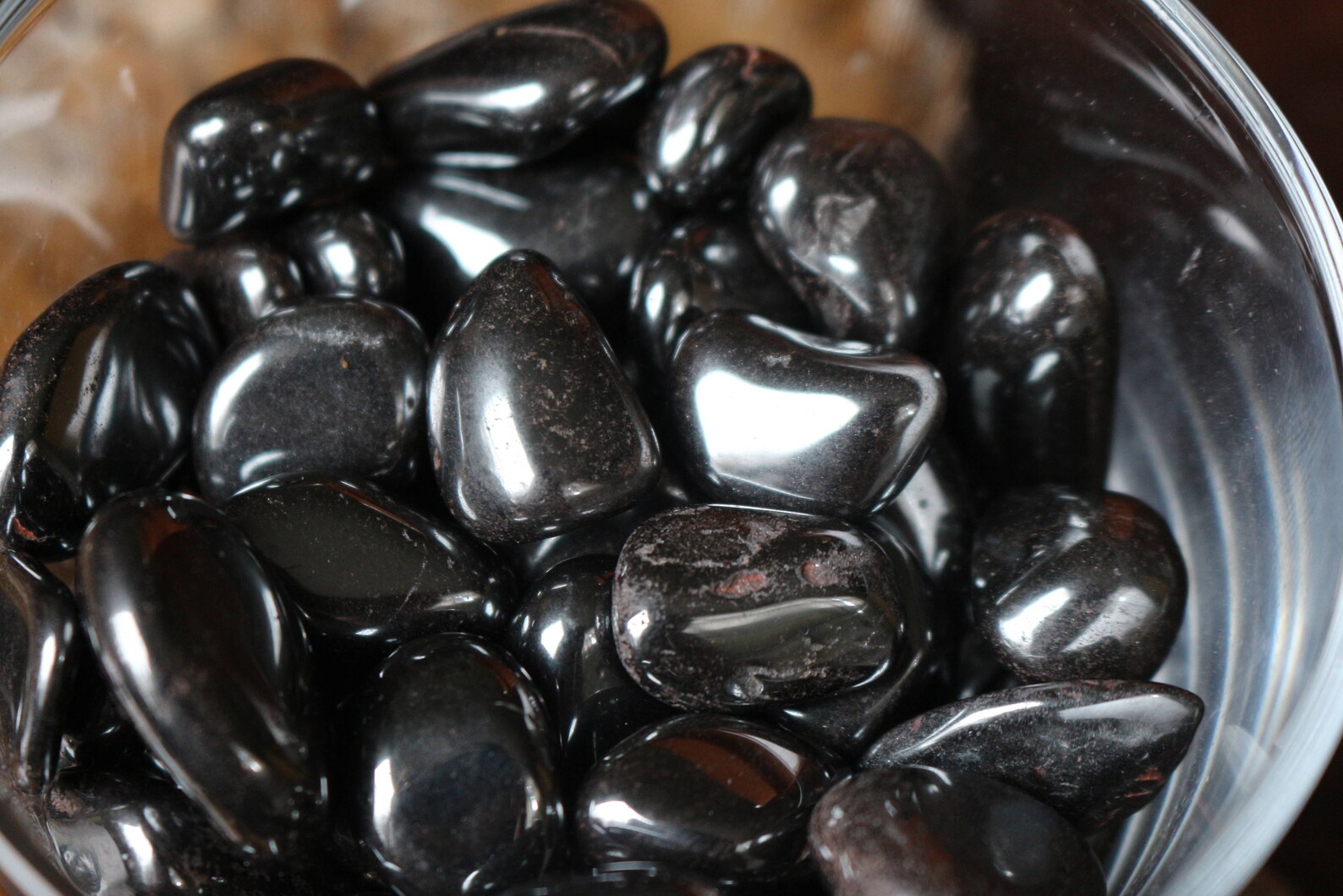 Hematite Tumbled Stones Polished Hematite Stones Etsy
