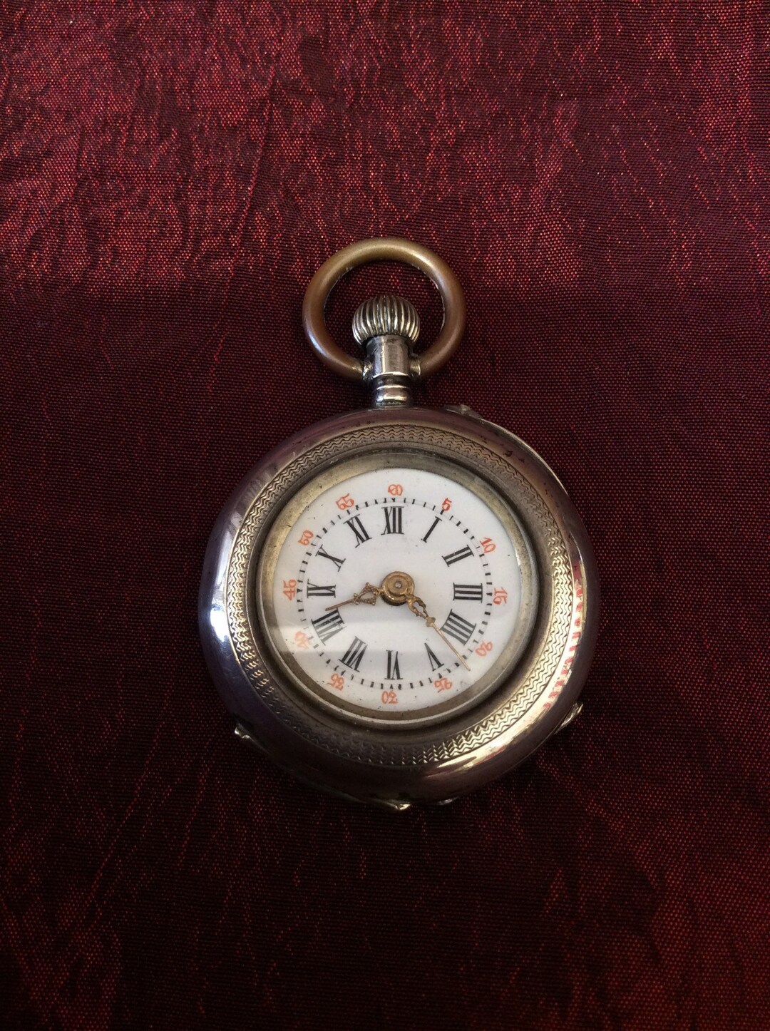 Antique Working Silver Pocket Watch / Working Antique Clock Etsy