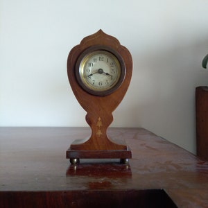 Antique wood table clock / Antique table clock