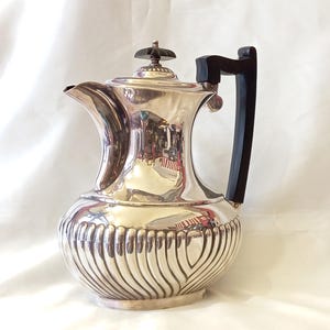 Antik Sheffield kaffekanna / Försilvrad kanna, England, tidigt 1900-tal