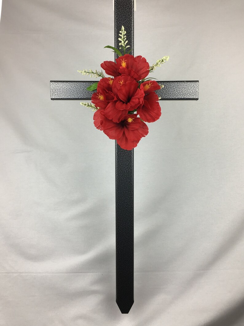 Roadside memorial cross// roadside cross// grave site cross// Etsy