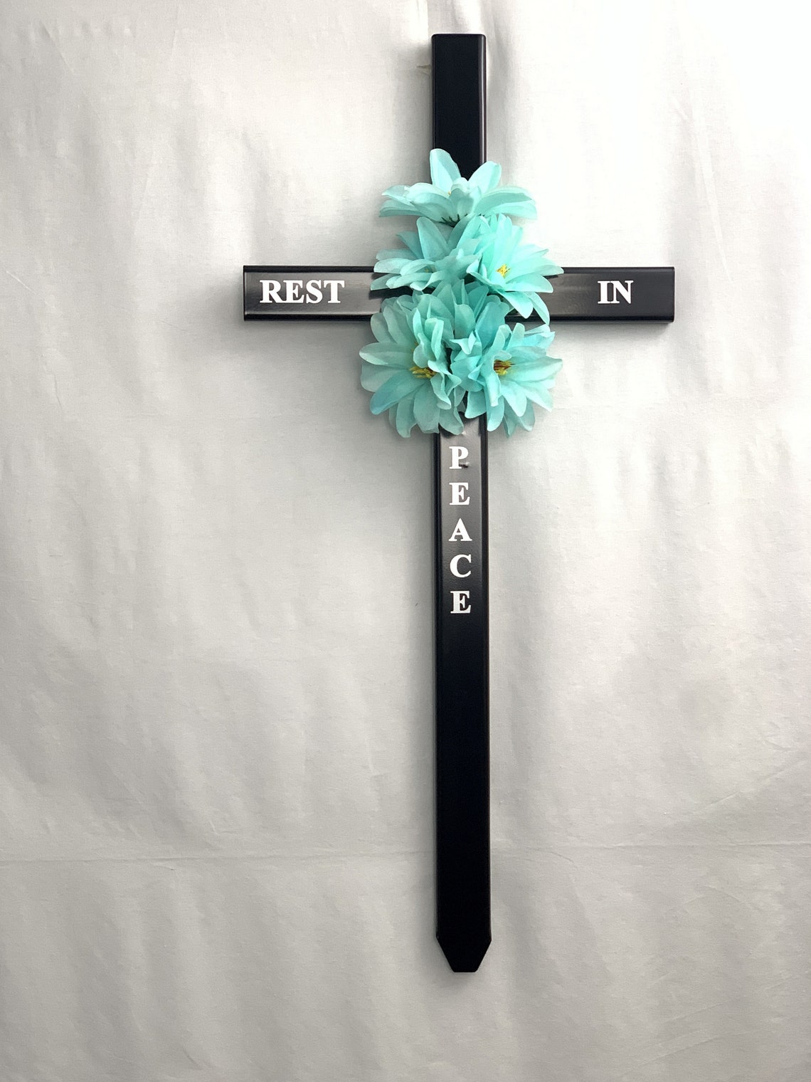Personalized roadside memorial cross// cemetery cross// Etsy