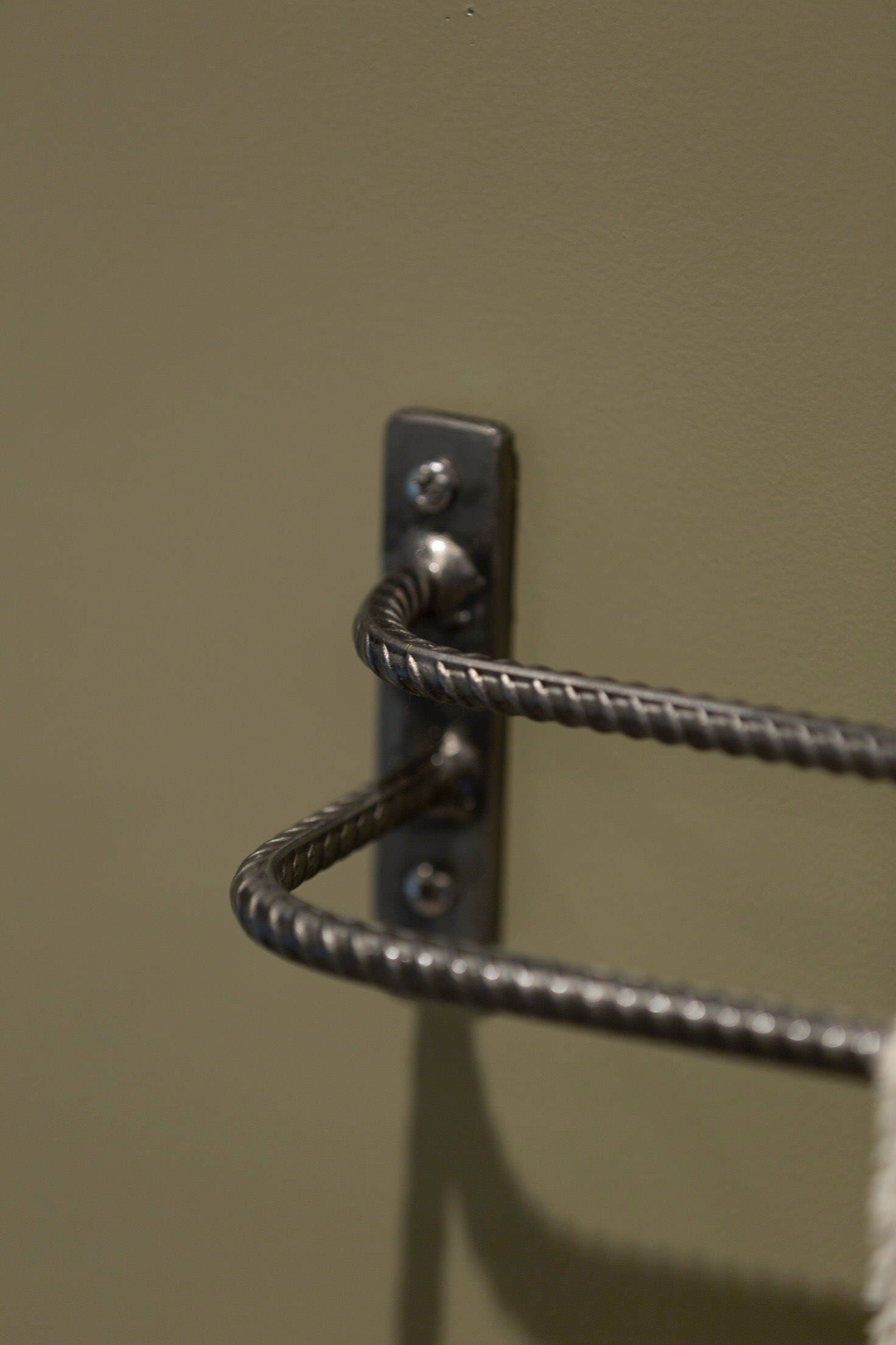 Rebar Towel Rack Rustic Towel Rack Steel Towel Rack Etsy