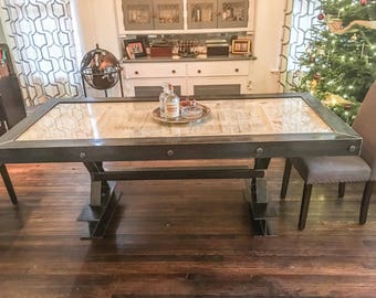 Industrial farm table