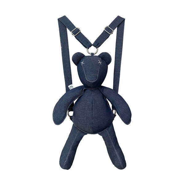 Teddy Bear Plush Backpack Etsy