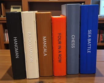 3D-Printed Book Game Boards – Decorative Games Hidden in Plain Sight